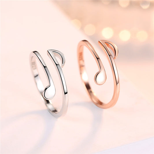 The Melodic Note Adjustable Ring