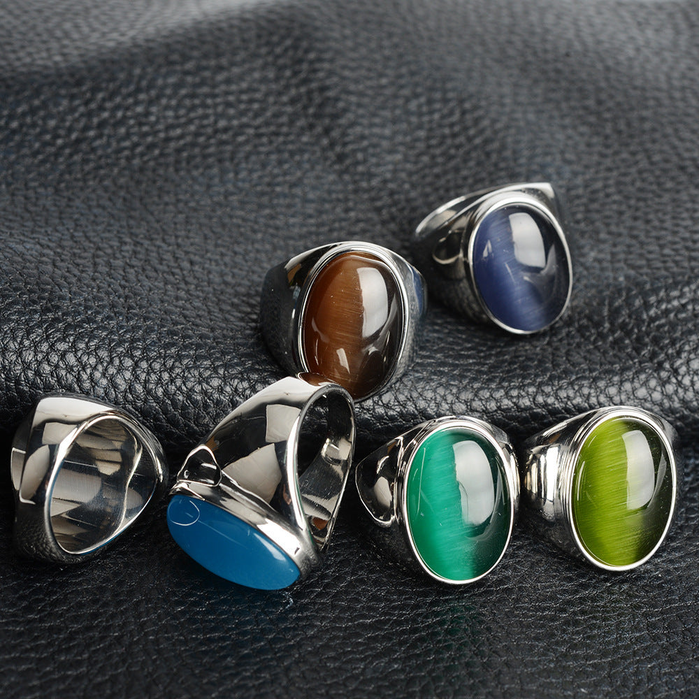 Aura Opal U-Band Statement Ring