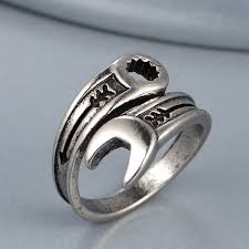 Wrench Tool Design Men's Ring