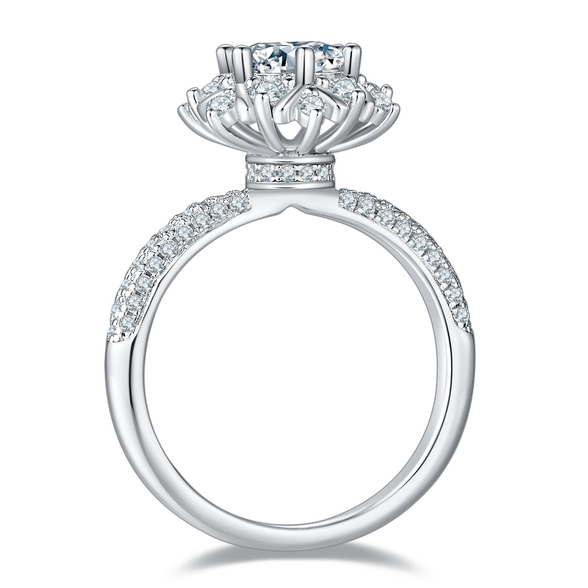 The "Essential Solitaire" 1-Carat Moissanite Ring