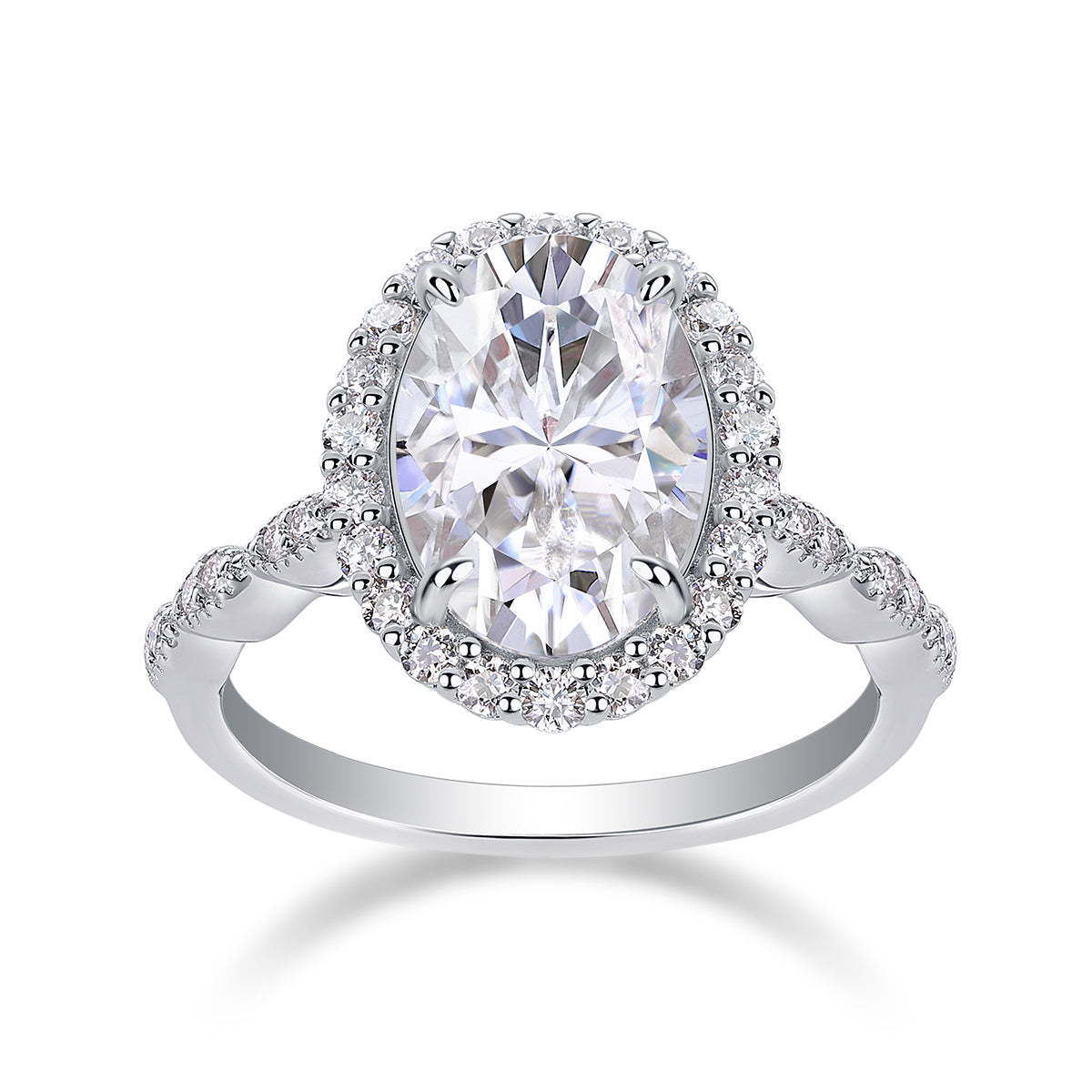 Moonlight Pupil Moissanite Ring