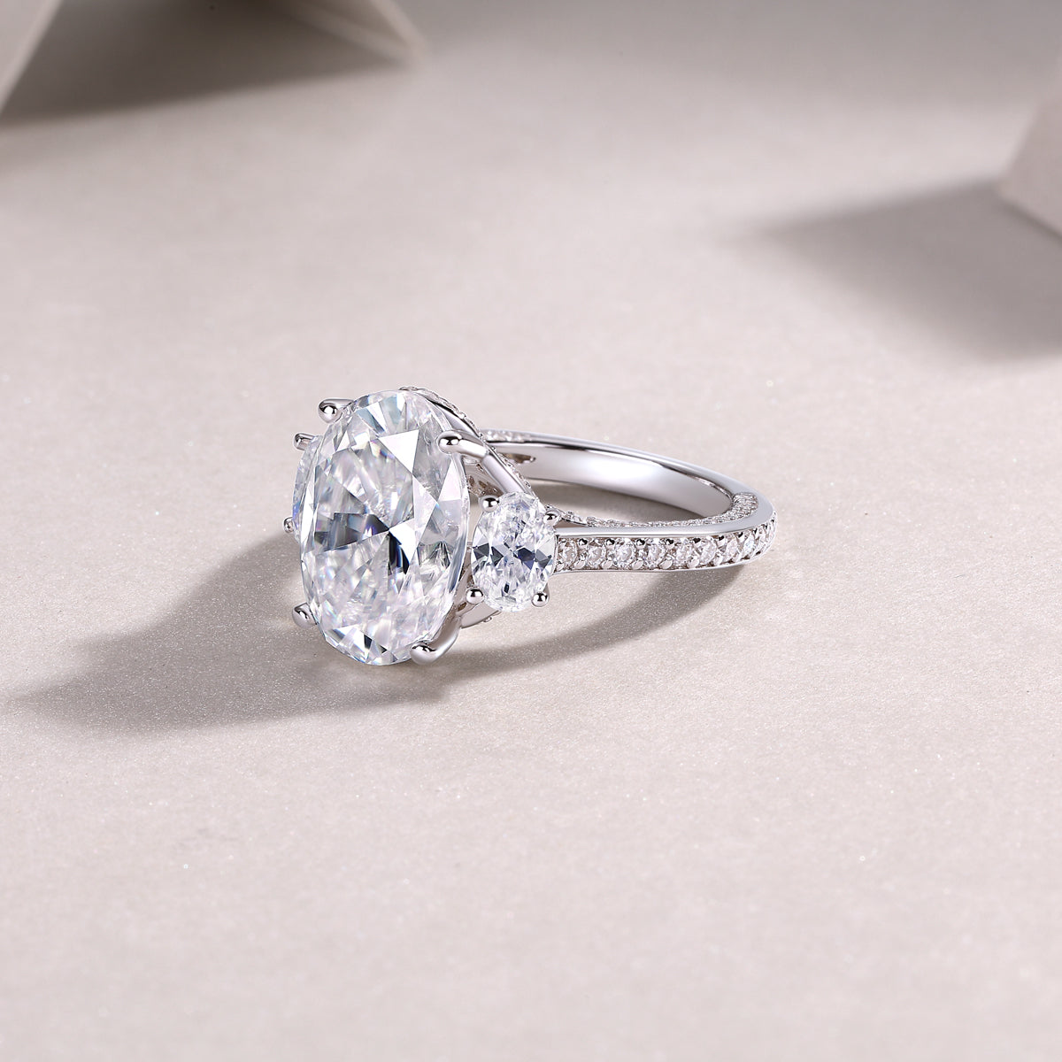 Crown Of Radiance Moissanite Ring