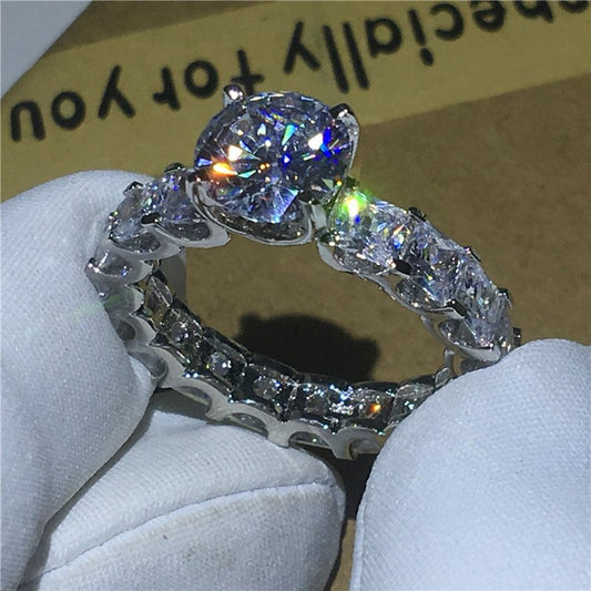 1ct Zirconia S925 Sterling Silver Promise Ring