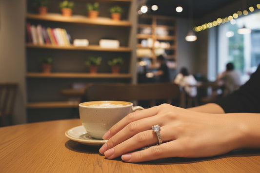 1ct Zirconia S925 Sterling Silver Promise Ring