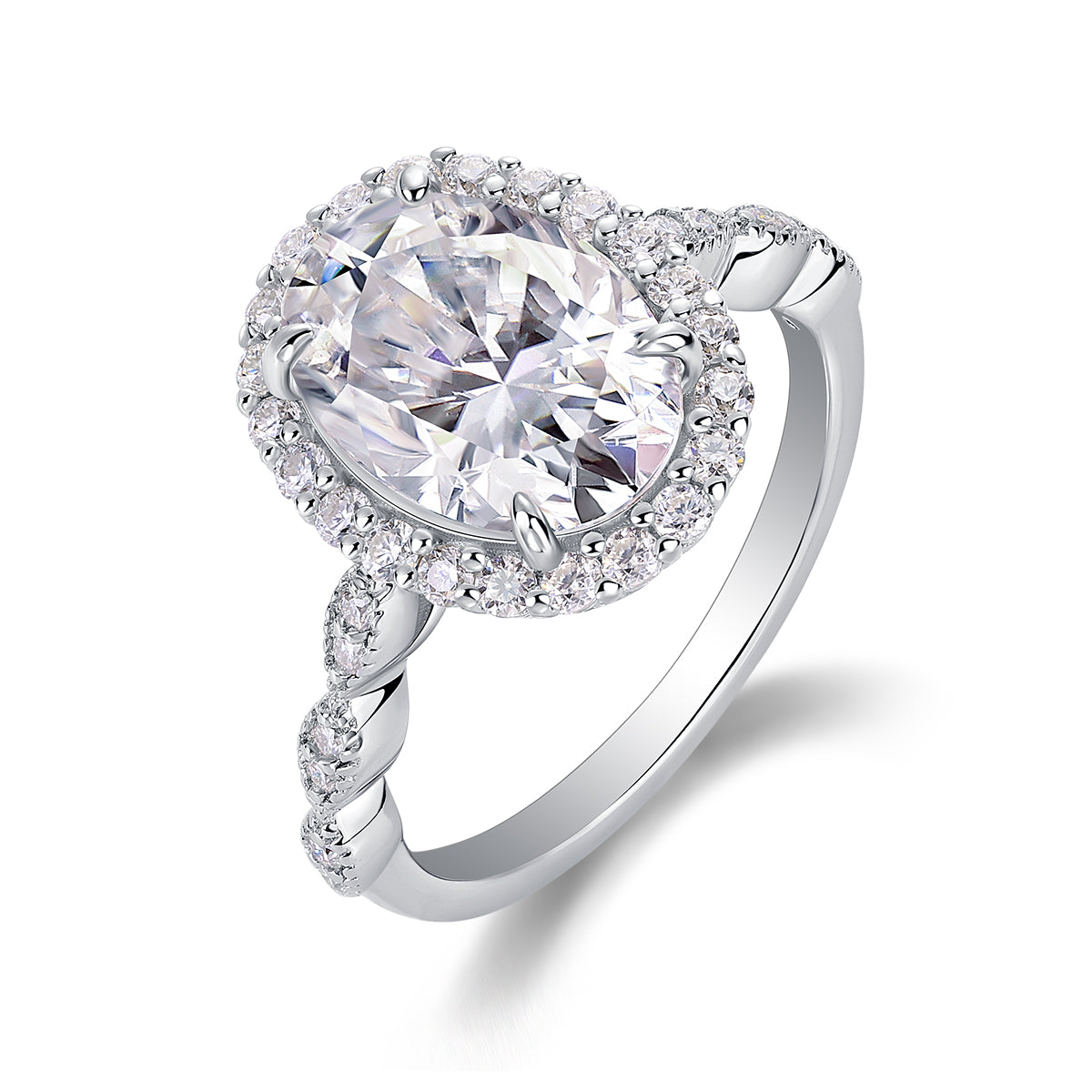Moonlight Pupil Moissanite Ring