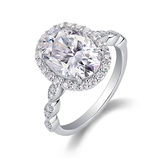 Moonlight Pupil Moissanite Ring