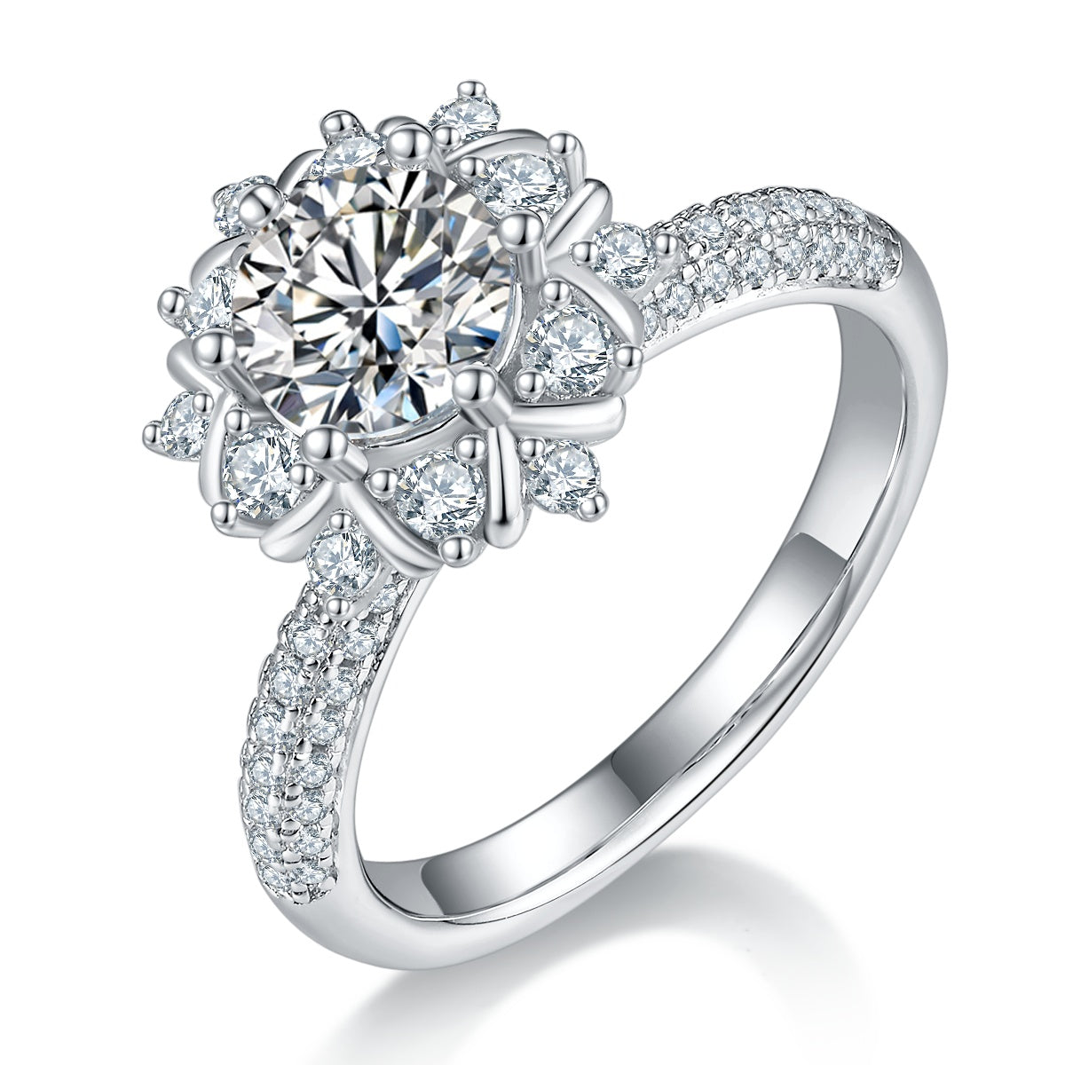 The "Essential Solitaire" 1-Carat Moissanite Ring