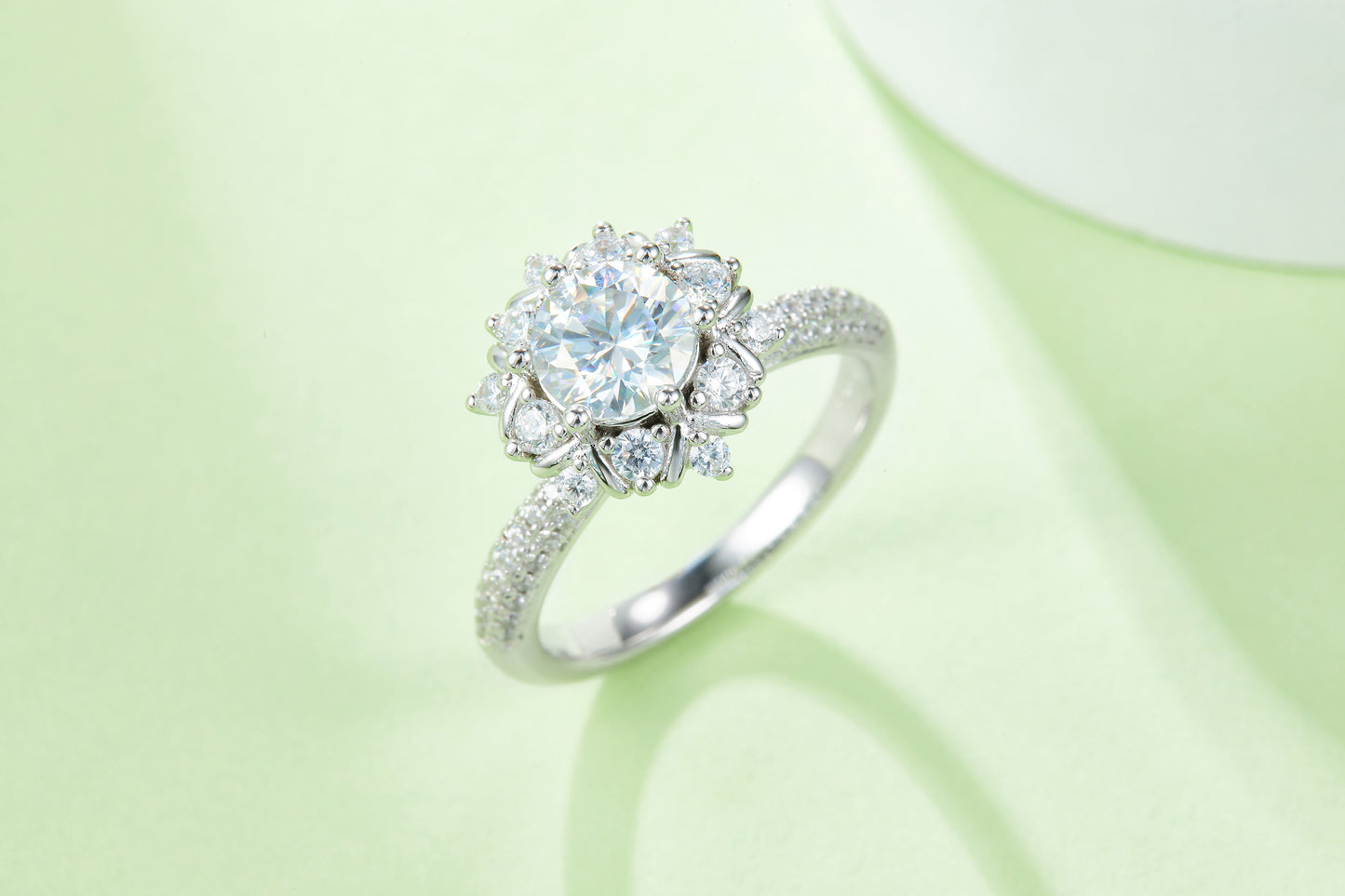 The "Essential Solitaire" 1-Carat Moissanite Ring