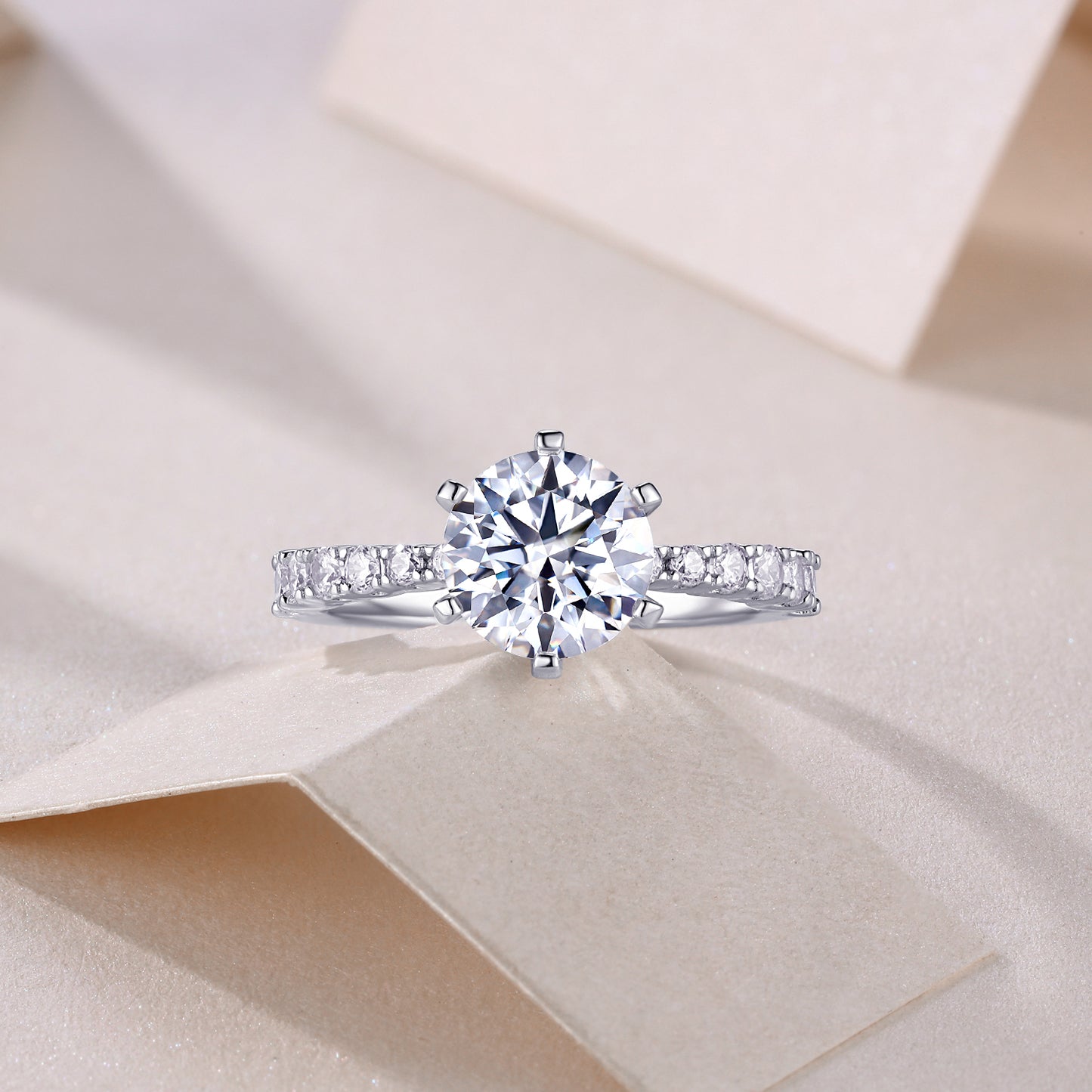 The "Goddess's Blessing" 2-Carat Moissanite Ring