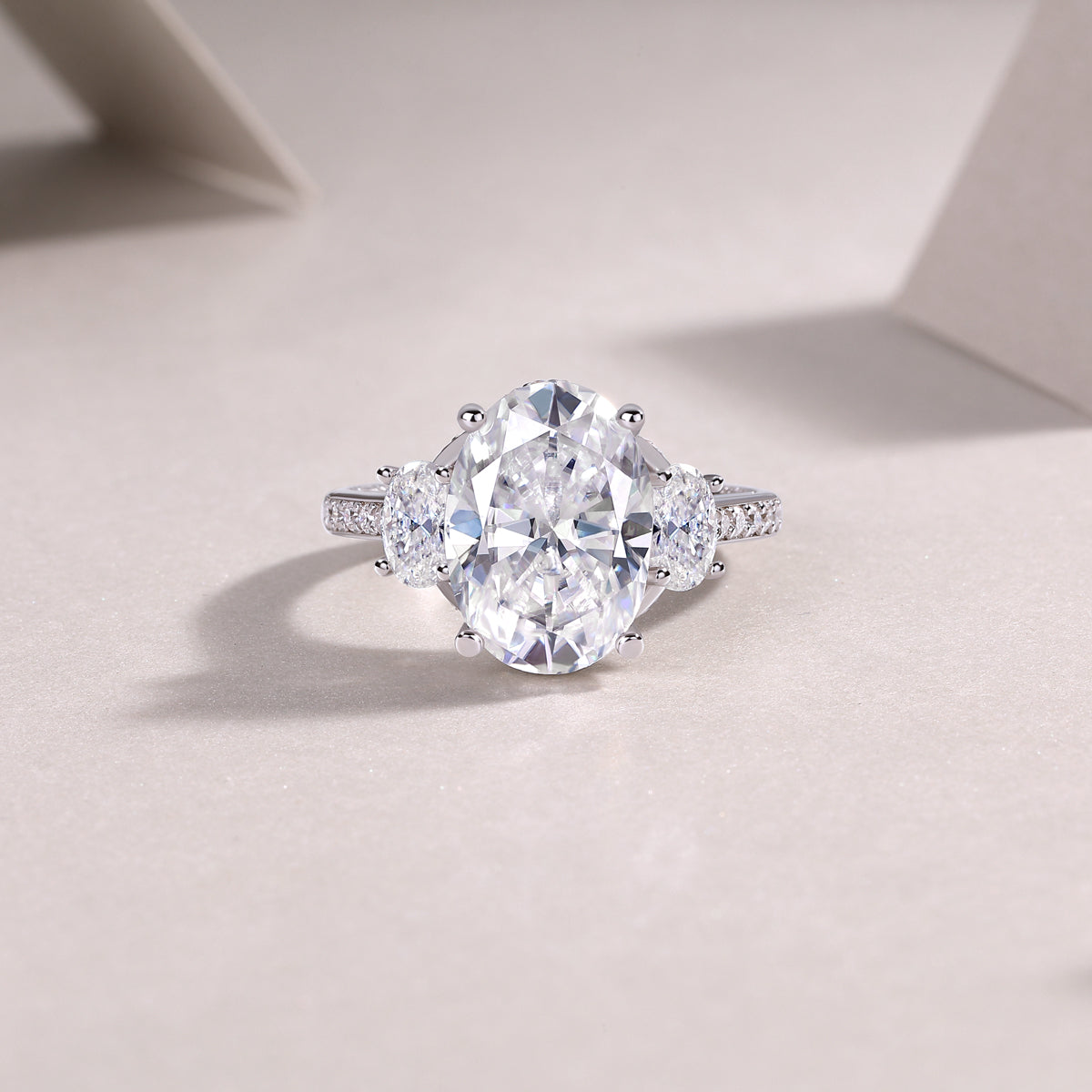 Crown Of Radiance Moissanite Ring