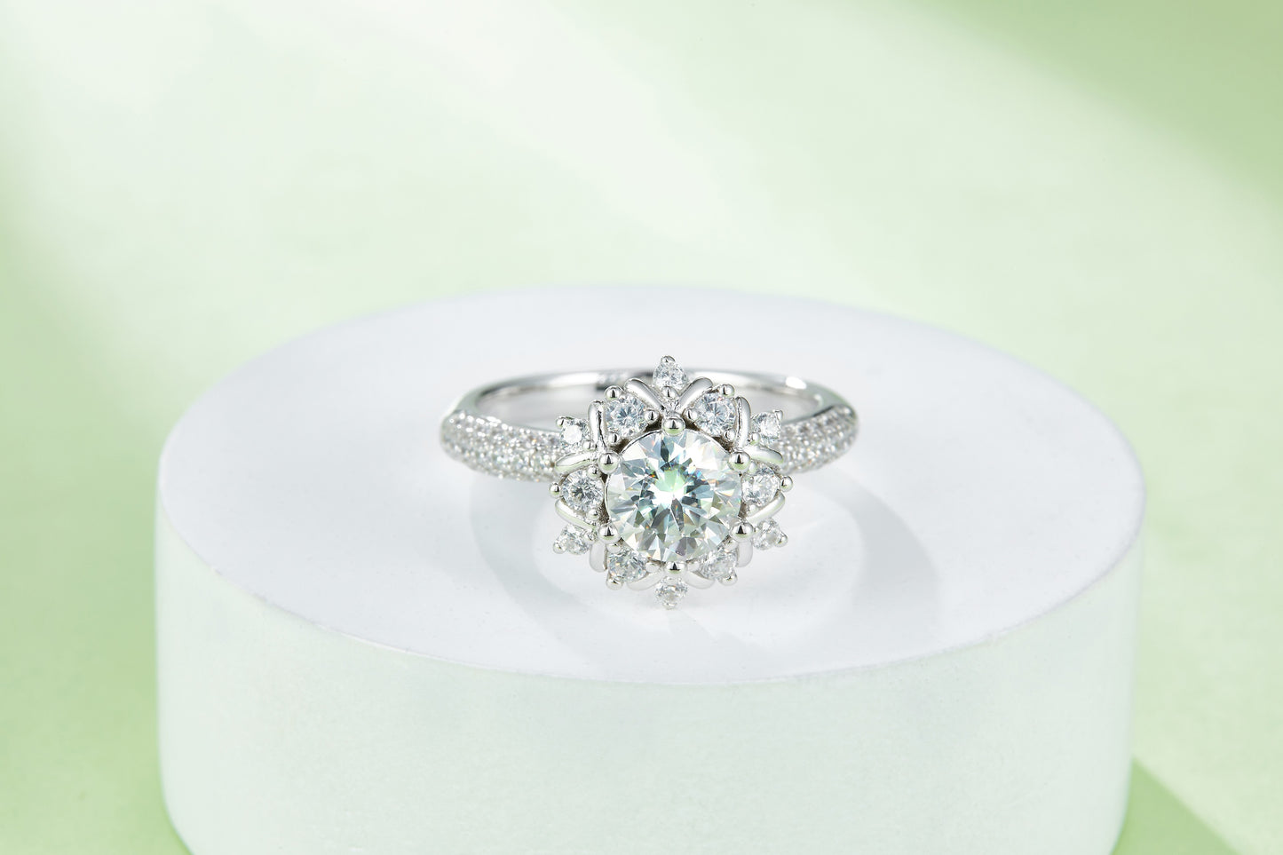 The "Essential Solitaire" 1-Carat Moissanite Ring
