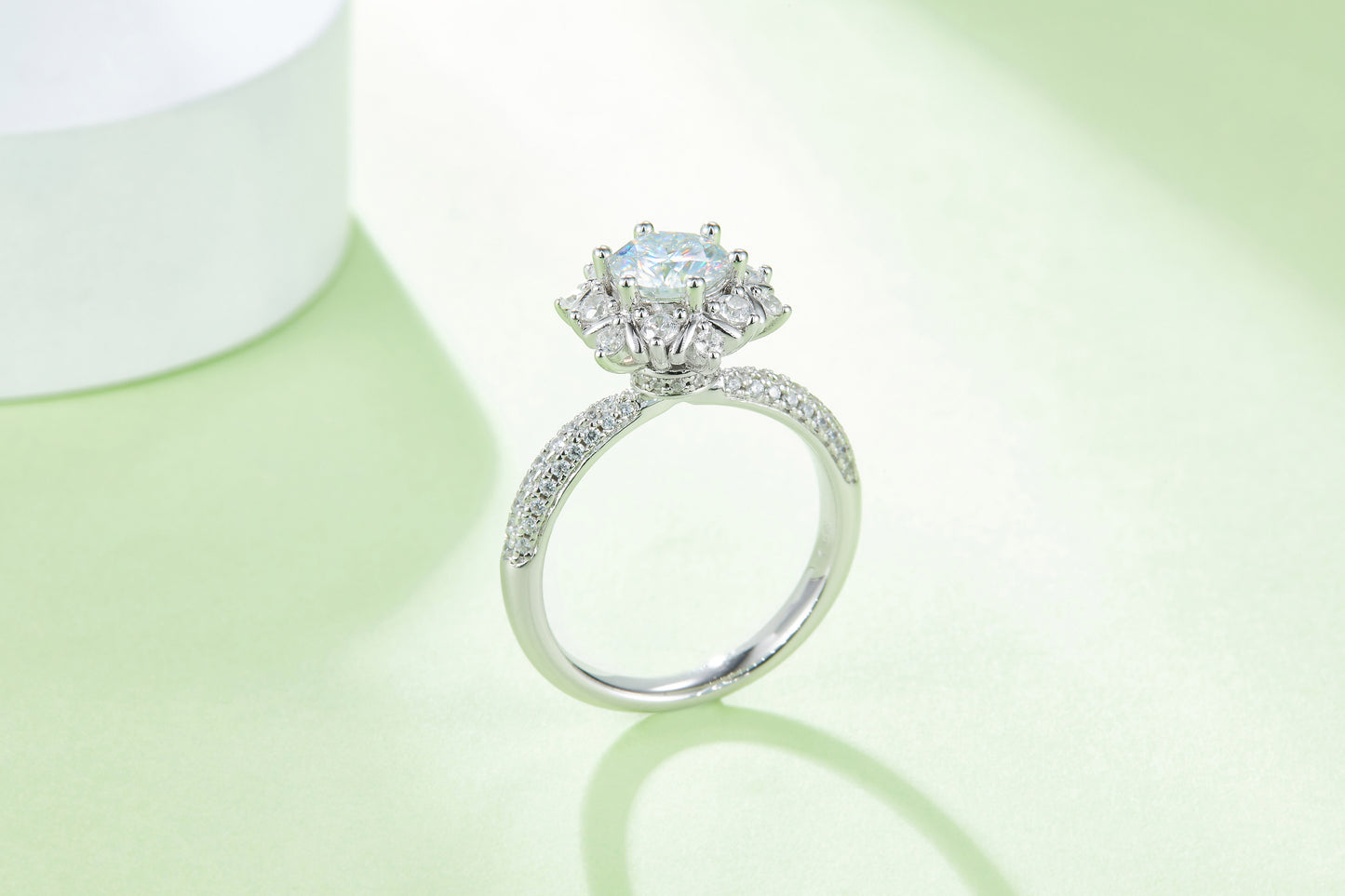 The "Essential Solitaire" 1-Carat Moissanite Ring