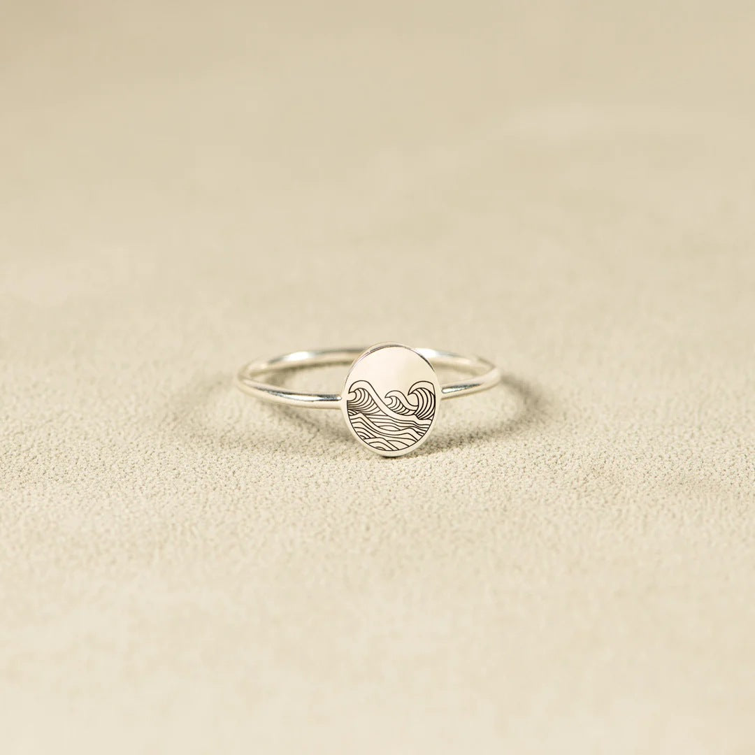 Sea Wave Storm Ring