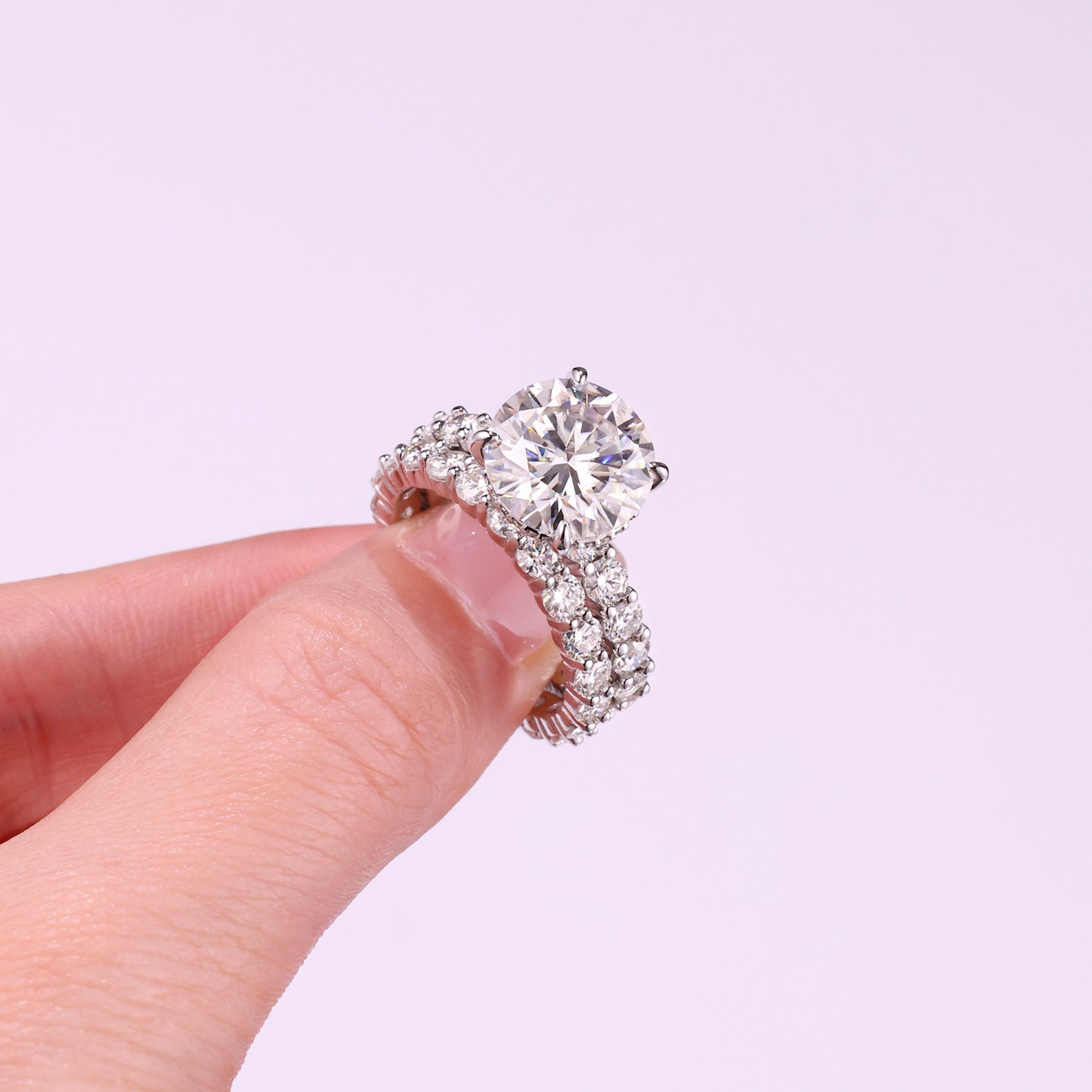 The "Time Vow" 5-Carat Grand Solitaire Set