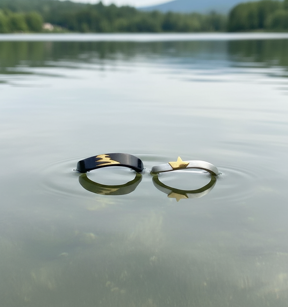 "The Journey" Vintage Couple’s Ring Set
