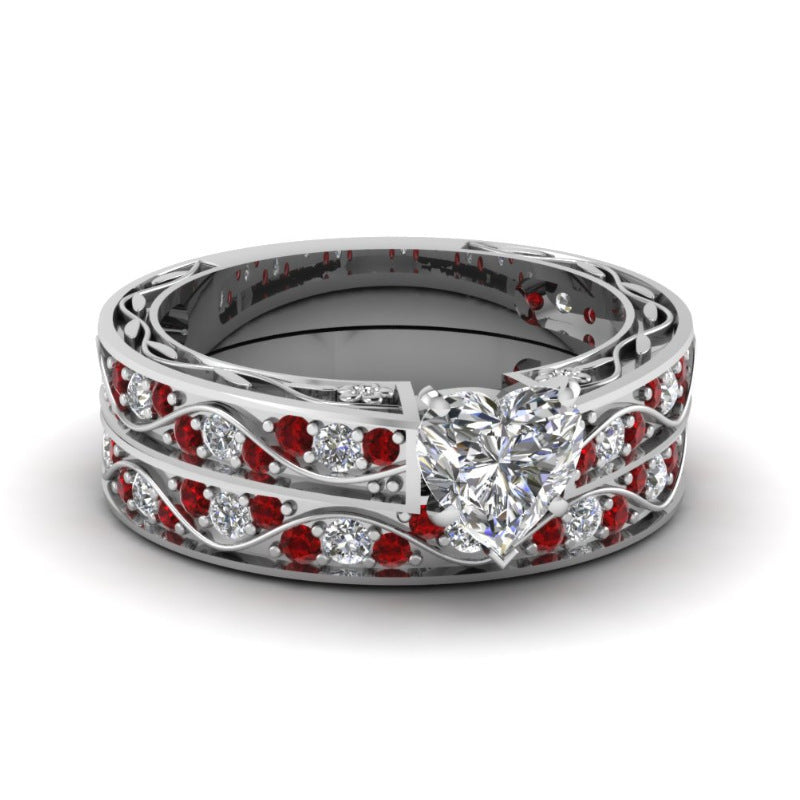Elegant Men's and Women's Combination Couple Rings