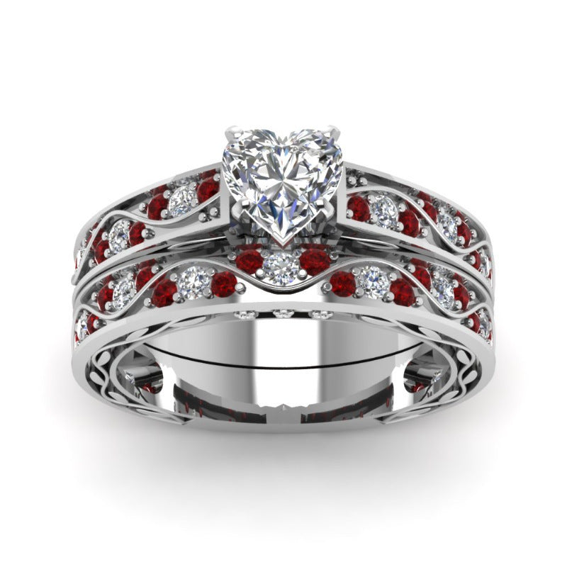 Elegant Men's and Women's Combination Couple Rings