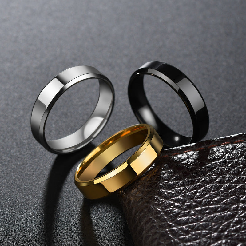 Niche Stainless Steel Couple Rings