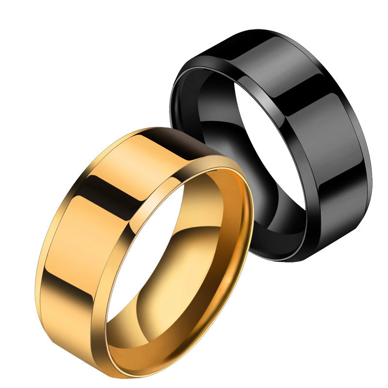 Niche Stainless Steel Couple Rings