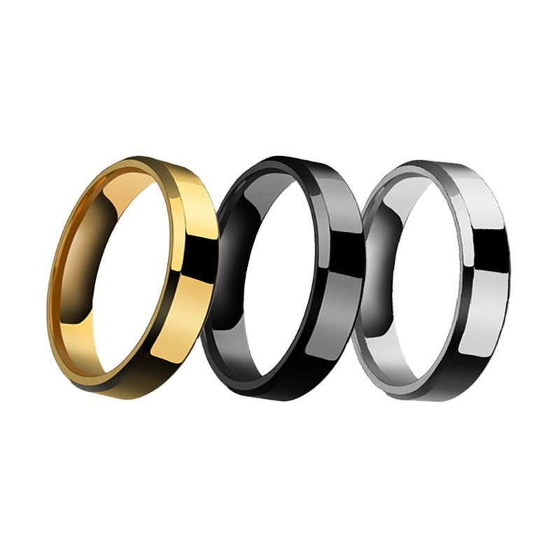 Niche Stainless Steel Couple Rings