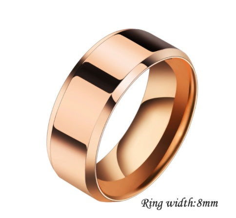 Niche Stainless Steel Couple Rings