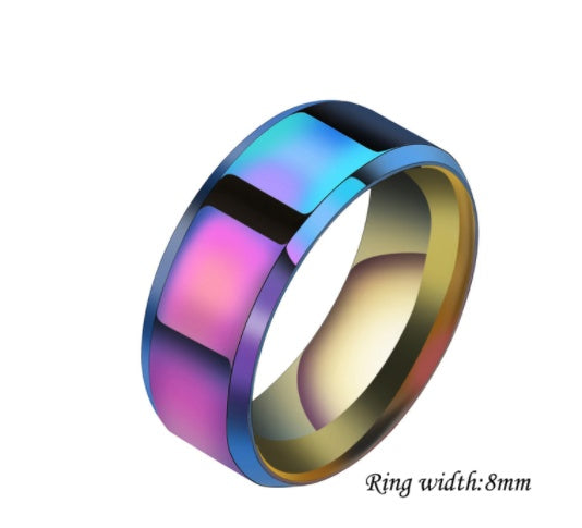 Niche Stainless Steel Couple Rings