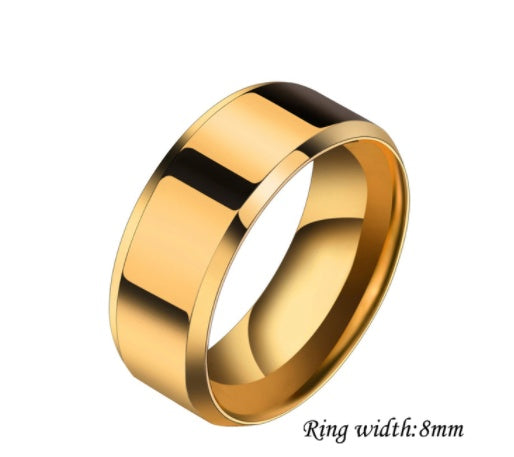 Niche Stainless Steel Couple Rings