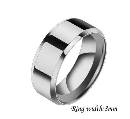 Niche Stainless Steel Couple Rings