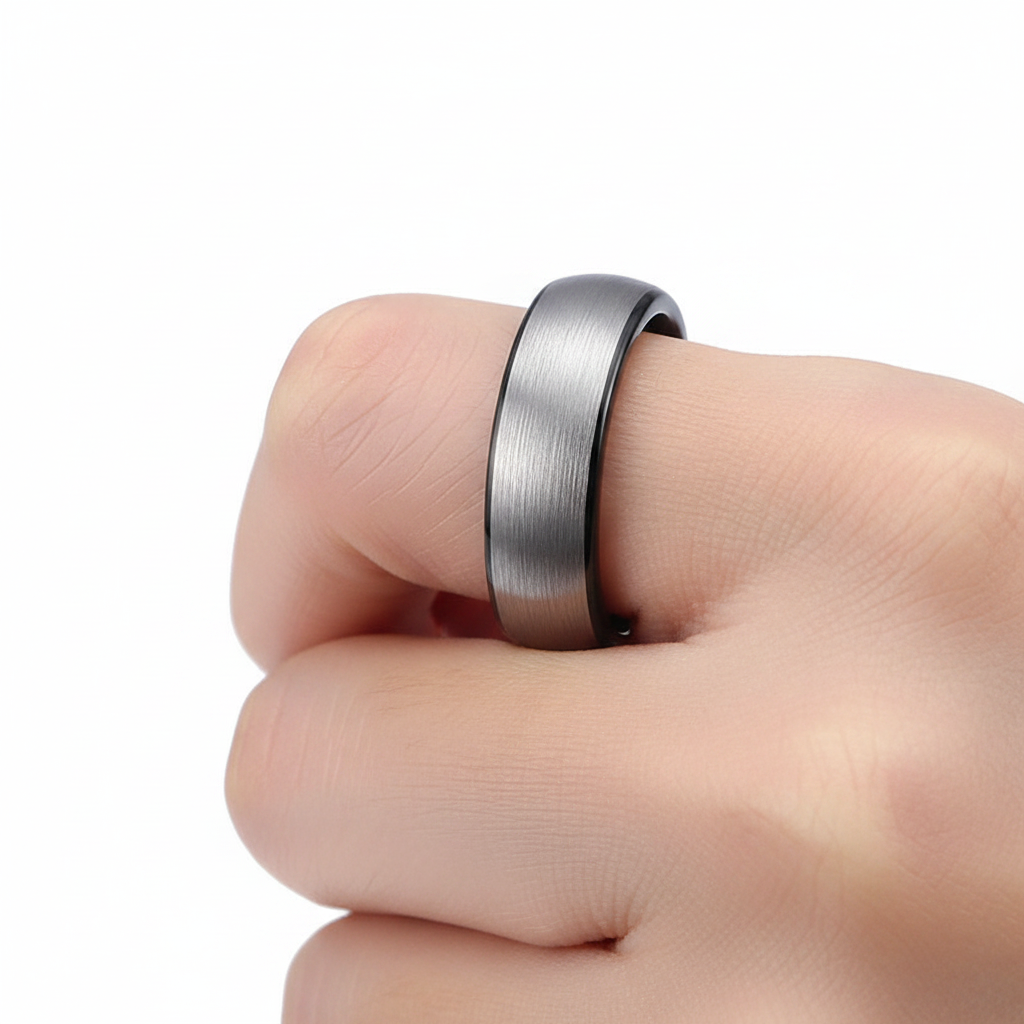 Silver Titan Tungsten Band