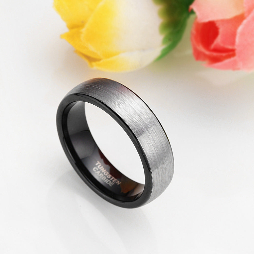 Silver Tungsten Ring