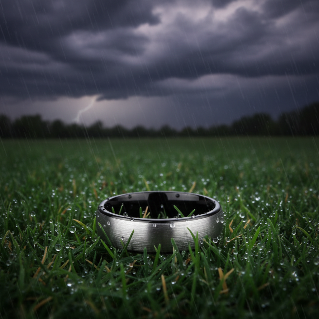 Silver Titan Tungsten Band