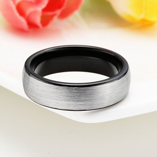 Silver Tungsten Ring