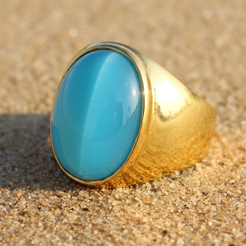 Aura Opal U-Band Statement Ring