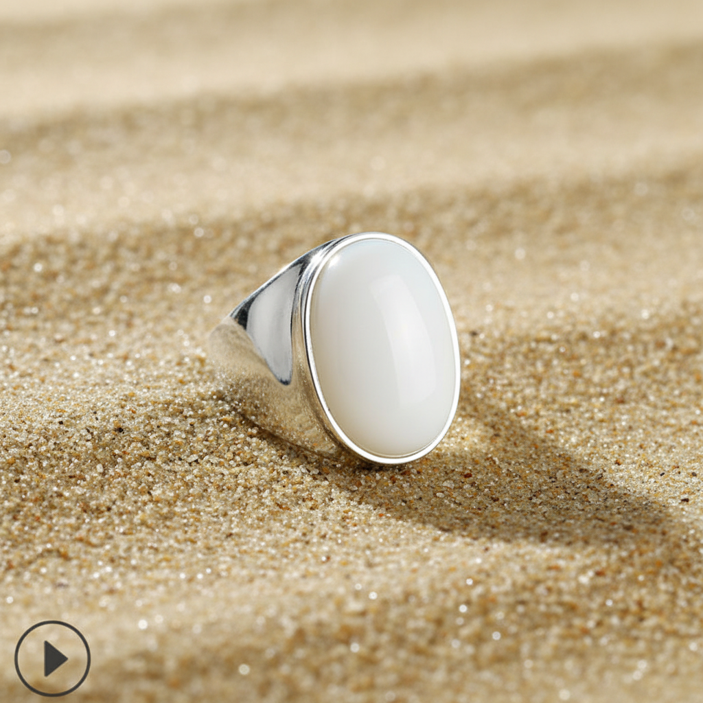 Aura Opal U-Band Statement Ring