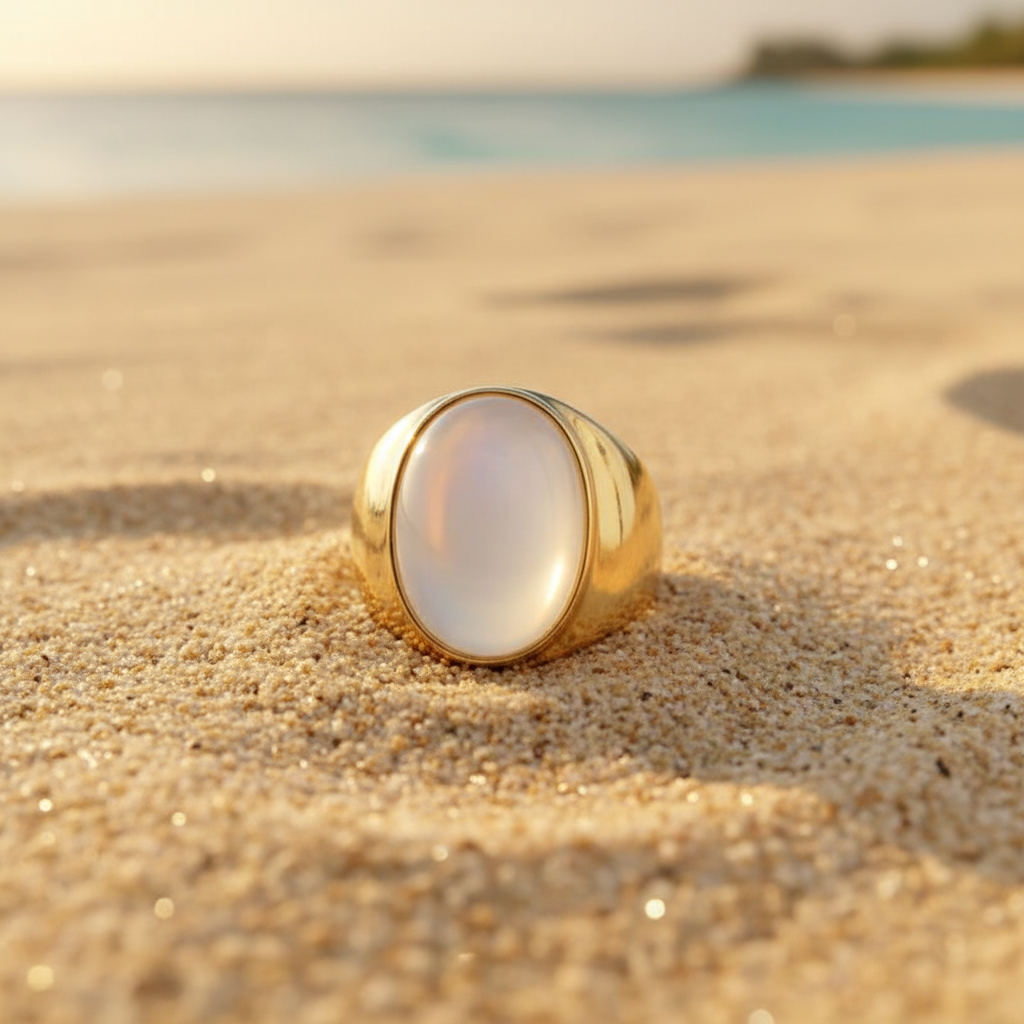 Aura Opal U-Band Statement Ring