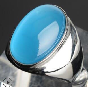 Stainless Steel Faux Opal Rings