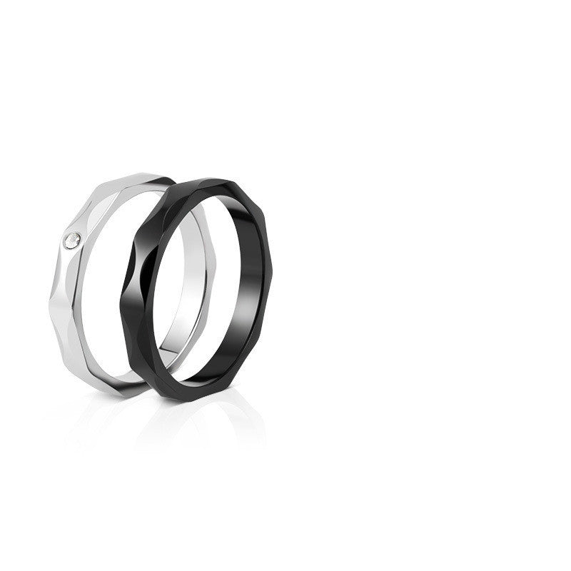 Titanium Steel Couple Rings