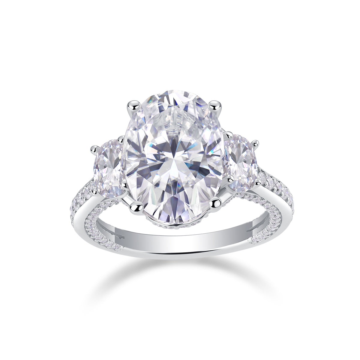 Crown Of Radiance Moissanite Ring