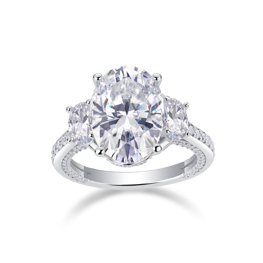 Crown Of Radiance Moissanite Ring