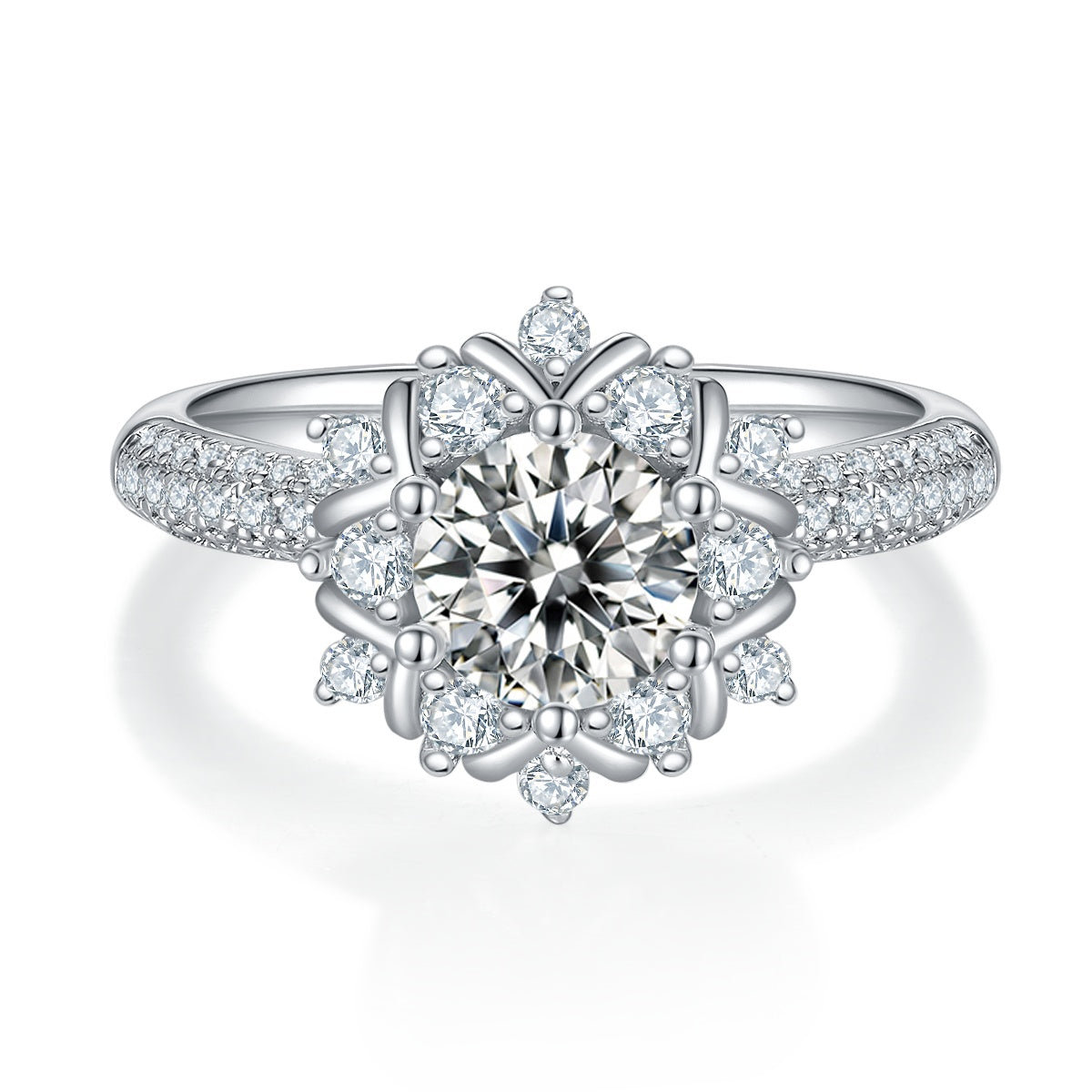 The "Essential Solitaire" 1-Carat Moissanite Ring