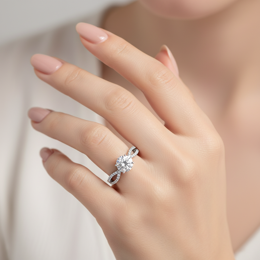 The "Sacred Vow" 2-Carat Moissanite Wedding Band