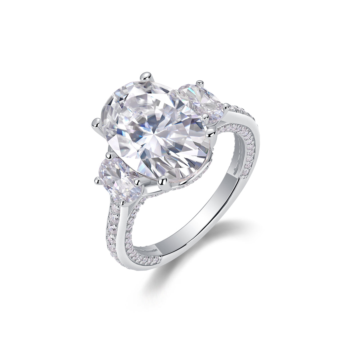 Crown Of Radiance Moissanite Ring