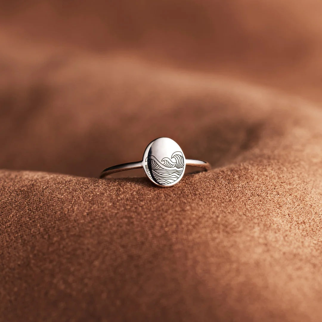 Sea Wave Storm Ring