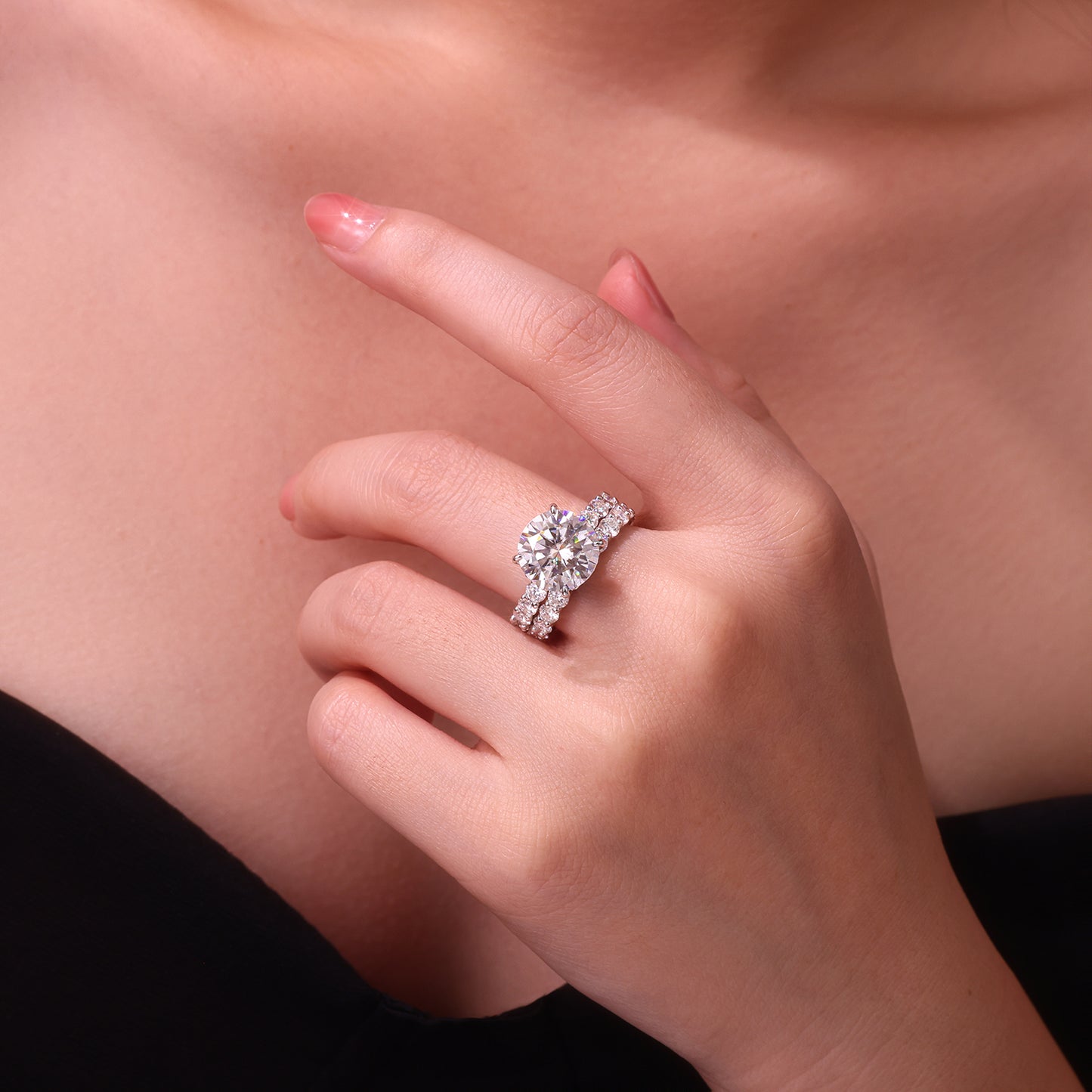 The "Time Vow" 5-Carat Grand Solitaire Set
