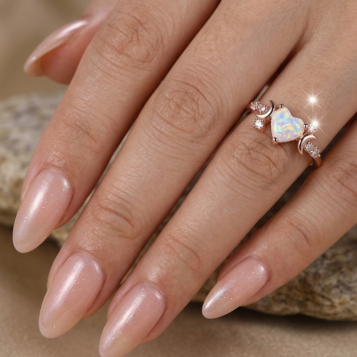 Love Moon Three Claw Ring